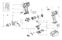 Metabo Cordless Drill Driver 02191000 BS 18 LTX IMPULS Spare Parts