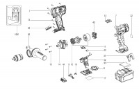 Metabo Cordless Drill Driver 02193000 BS 18 LTX QUICK Spare Parts