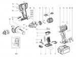 Metabo Cordless Impact Drill 02199000 SB 18 LTX BL QUICK Spare Parts