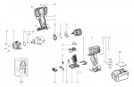 Metabo Cordless Impact Driver/Wrench 02205000 SSW 18 LTX 400 BL Spare Parts