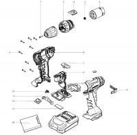 Metabo Cordless Drill Driver 02207000 BS 18 Spare Parts