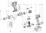 Metabo Cordless Impact Drill 02240000 SB 18 LTX BL IMPULS Spare Parts