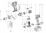 Metabo Cordless Impact Drill 02241000 BS 18 LTX BL IMPULS Spare Parts