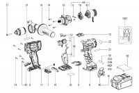Metabo Cordless Drill Driver 13mm 02350000 BS 18 LTX BL I Spare Parts