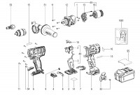 Metabo Cordless Drill Driver 13mm 02355000 BS 18 LTX-3 BL Q I Spare Parts