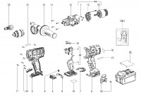 Metabo Cordless Drill Driver 13mm 02357000 SB 18 LTX-3 BL Q I Spare Parts