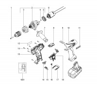 Metabo Cordless Drill Driver 02420000 BSP 15.6 PLUS Spare Parts