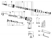 METABO 04117000 DS 14 Air Screwdriver Spare Parts