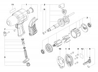 METABO 04118000 DSSW 360 SET 1/2\" Air Impact Wrench Spare Parts