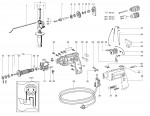 METABO 06006001 SB E 600 R+L EU Impact Drill 230V Spare Parts