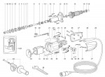METABO 06333390 G 700 AC/DC GB 710w High Speed Straight Grinder 110V Spare Parts