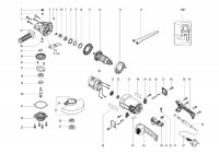 METABO 06434010 W 2200-180 NON EU 2200w 180mm Angle Grinder 230V Spare Parts