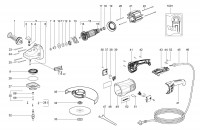 METABO 06440000 W 21-180 EU 2100w 180mm Angle Grinder 230V Spare Parts
