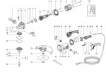 METABO 06445000 W 24-180 EU 180mm Angle Grinder 230V Spare Parts