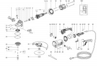 METABO 06445001 W 24-180 EU 180mm Angle Grinder  230V Spare Parts