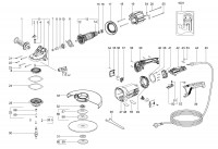 METABO 06448000 W 24-230 EU 2400w 230mm Angle Grinder 230V Spare Parts