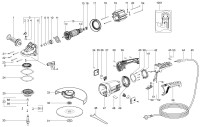 METABO 06449001 WX 24-230 EU  2400w 230mm Angle Grinder 230V Spare Parts