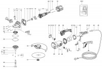 METABO 06455000 WXLA 26-230 QUICK EU 2600w 180mm Angle Grinder 230V Spare Parts