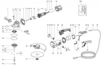 METABO 06455001 WXLA 26-230 QUICK EU 2600w 180mm Angle Grinder 230V Spare Parts