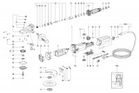 METABO 13082180 WEF 15-125 QUICK CH 1550w 125mm Flat Head Angle Grinder 230V Spare Parts