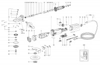 METABO 13082001 WEF 15-125 QUICK EU 1550w 125mm Flat Head Angle Grinder 230V Spare Parts