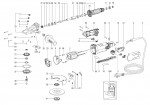 METABO 13084421 WEPF 15-150 QUICK US 1550w 150mm Flat Head Angle Grinder 120V Spare Parts