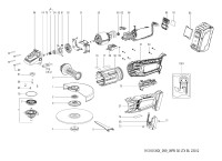 METABO 13101000 WPB 36 LTX BL 230 36V 230mm Angle Grinder Spare Parts