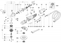 Metabo Corded Small Angle Grinder 18105001 W 85100 EU 230V Spare Parts