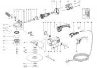 Metabo Corded Small Angle Grinder 18119310 W 21180 CN 220V Spare Parts
