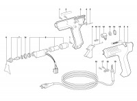 Metabo Corded Glue Gun 18121000 KE 3000 EU 230V Spare Parts