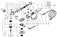 Metabo Corded Small Angle Grinder 18126310 ST 100 CN 220V Spare Parts