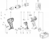 Metabo Cordless Drill Driver 18133310 BS 18 LT Spare Parts