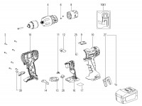 Metabo Cordless Drill Driver 18134310 SB 18 LT Spare Parts