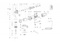 Metabo Corded Small Angle Grinder 18145310 ST 100 CN 220V Spare Parts