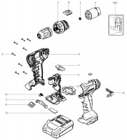 Metabo Cordless Drill Driver 18217000 BS 18 Spare Parts