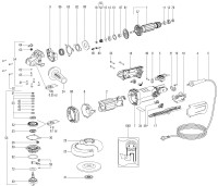 Metabo Cordless Small Angle Grinder 21041000 WEPBA 17-125 IK 99 Spare Parts