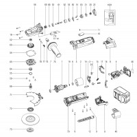 Metabo Cordless Small Angle Grinder 21061000 WPF 18 LTX 125 QUICK IK Spare Parts