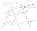 Metabo KGS/KGT Accessory 31028000 STAND, FOLDABLE Spare Parts