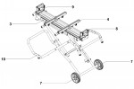 Metabo KGS/KGT Accessory 31318000 MASCHINE STAND KSU 250 MOBILE Spare Parts