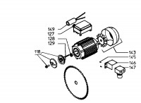 Metabo Motor Assembly 0100011220 11 TK - MOTOR 2,50 WNB EU 230V Spare Parts