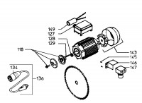 Metabo Motor Assembly 0100011239 11 TK - MOTOR 2,50 WNB AU 240V Spare Parts