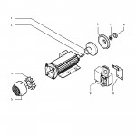 Metabo Motor Accessory 0100014025 12 BW - MOTOR 7,40 DNB 3 / 400V/50HZ Spare Parts