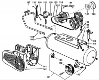 Metabo Corded Air Compressor 0230155000 10 MEGA 550/200 D 400/3/50 3 / 400V/50HZ Spare Parts