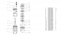 Metabo Corded Pump 0250750100 10 TDP 7501 S EU 230V Spare Parts
