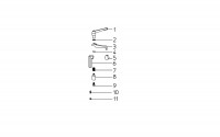 METABO 0910031228 11 WORK CLAMP KGS Spare Parts