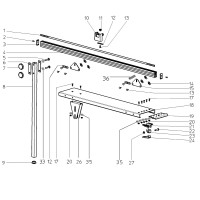 METABO 0910058827 10 TABLE REAR EXTENSION 1600MM R/L-KGS255 L Spare Parts