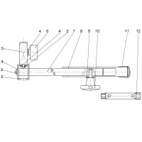 METABO 0910060015 10 VERTICALLY ADJUST.SUPPORT PKU 250 Spare Parts