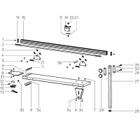 METABO 0910061895 10 TABLE REAR EXTENSION 1600MM R-KGS305 Spare Parts