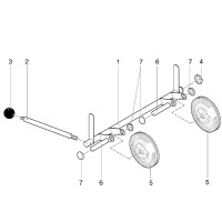 METABO 0911007100 10 WHEEL SET HC 260 K Spare Parts