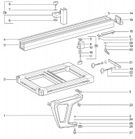 METABO 1010696549 10 CROSS-TABLE WITH STOP Spare Parts